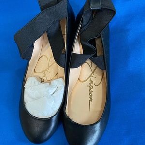JESSICA SIMPSON Shoes Ballet Flats Women's BLACK 6 New